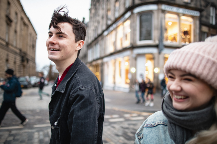 A couple on a date playing Treasure Hunt Chester