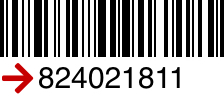 An example barcode for a booking.com ticket
